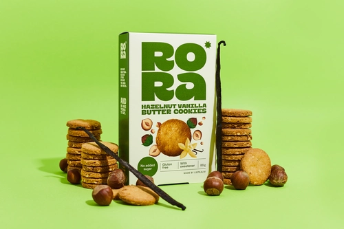 Hazelnut & Vanilla Butter Cookies with Sweetener 88 g